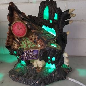 Halloween Village Final Farewell Station Ceramic